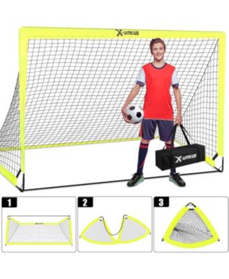 Agility Ladder Speed Training Equipment Set, Kids Soccer Goals for Backyard Set of 2, 6x4 ft, Soccer Goal Training Equipment for Kids Youth