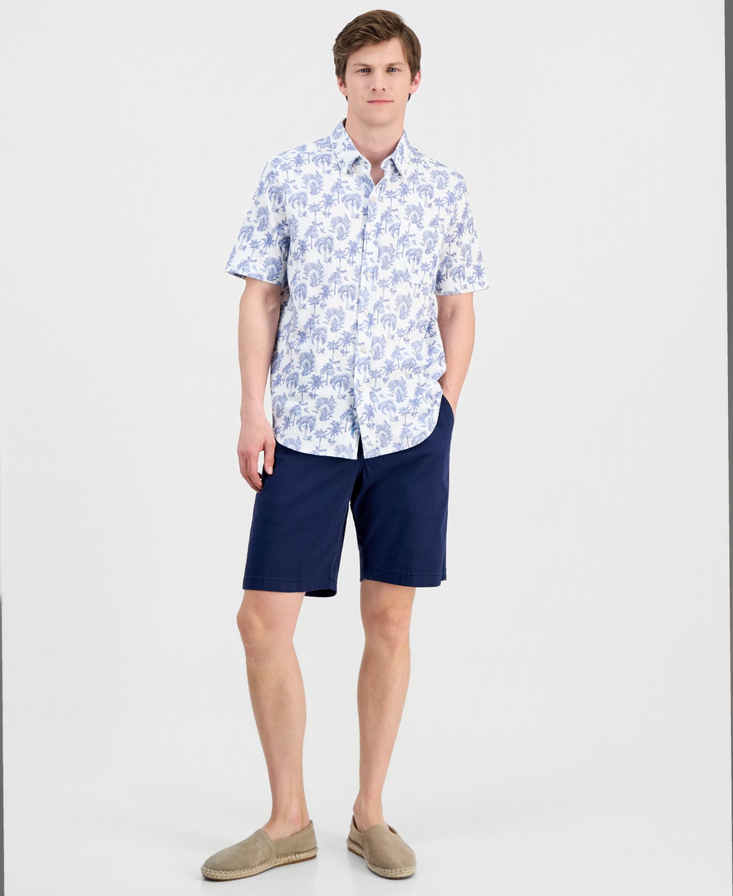 Men's San Lucio Island Tapestry Printed Shirt