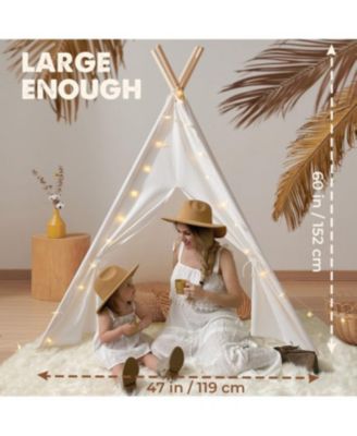 Teepee Tent for Kids with Mat – Indoor Play Tent with Mat