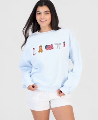 Juniors' Americana Crewneck Sweatshirt