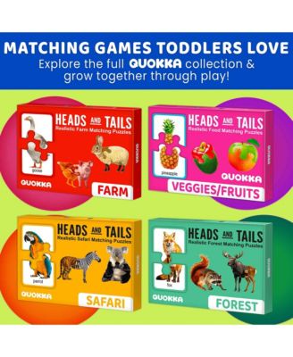Toddler Matching Puzzle Ages 2–4 – 16 Self Correcting Educational Jigsaw Pieces