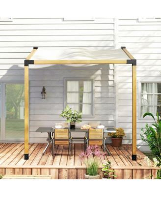 Pergola Brackets, 15° Slanted Roof Pergola Bracket Kit,