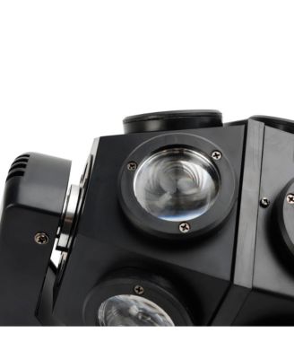 180W RGBW Moving Head Stage Light with Adjustable Strobe, DMX & Auto Music Sync