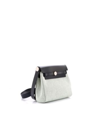 20 Herbag Zip Toile and Leather