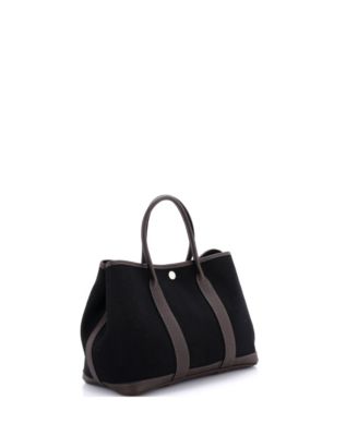 30 Garden Party Tote Toile and Leather