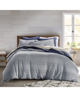 Interlaced Basketweave 3-Pc. Duvet Cover Set, King