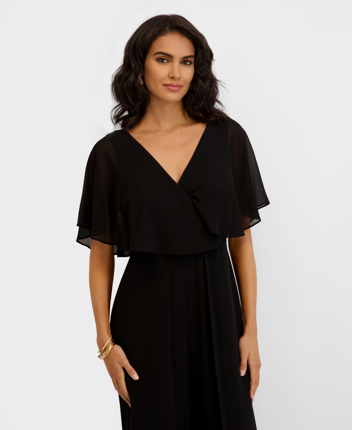 Женские Kensie Women's Flutter-Sleeve Jumpsuit — фото 4