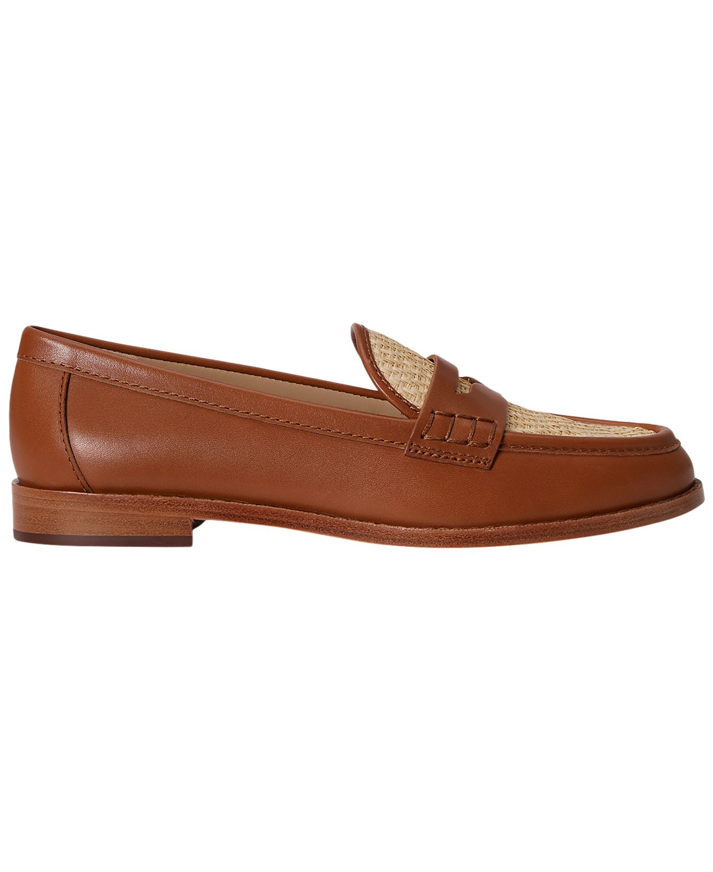 Женские туфли Lauren Ralph Lauren Wynnie Almond Toe, цвет: Рыжевато-коричневый / Натуральный — фото 2