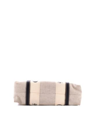 Medium Woody Tote Canvas with Leather