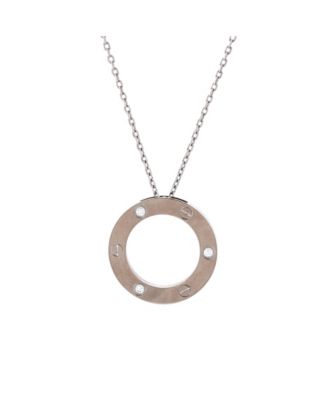 3 Diamonds Love Pendant Necklace