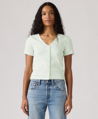 Women's Muse Short-Sleeve Button-Front Top