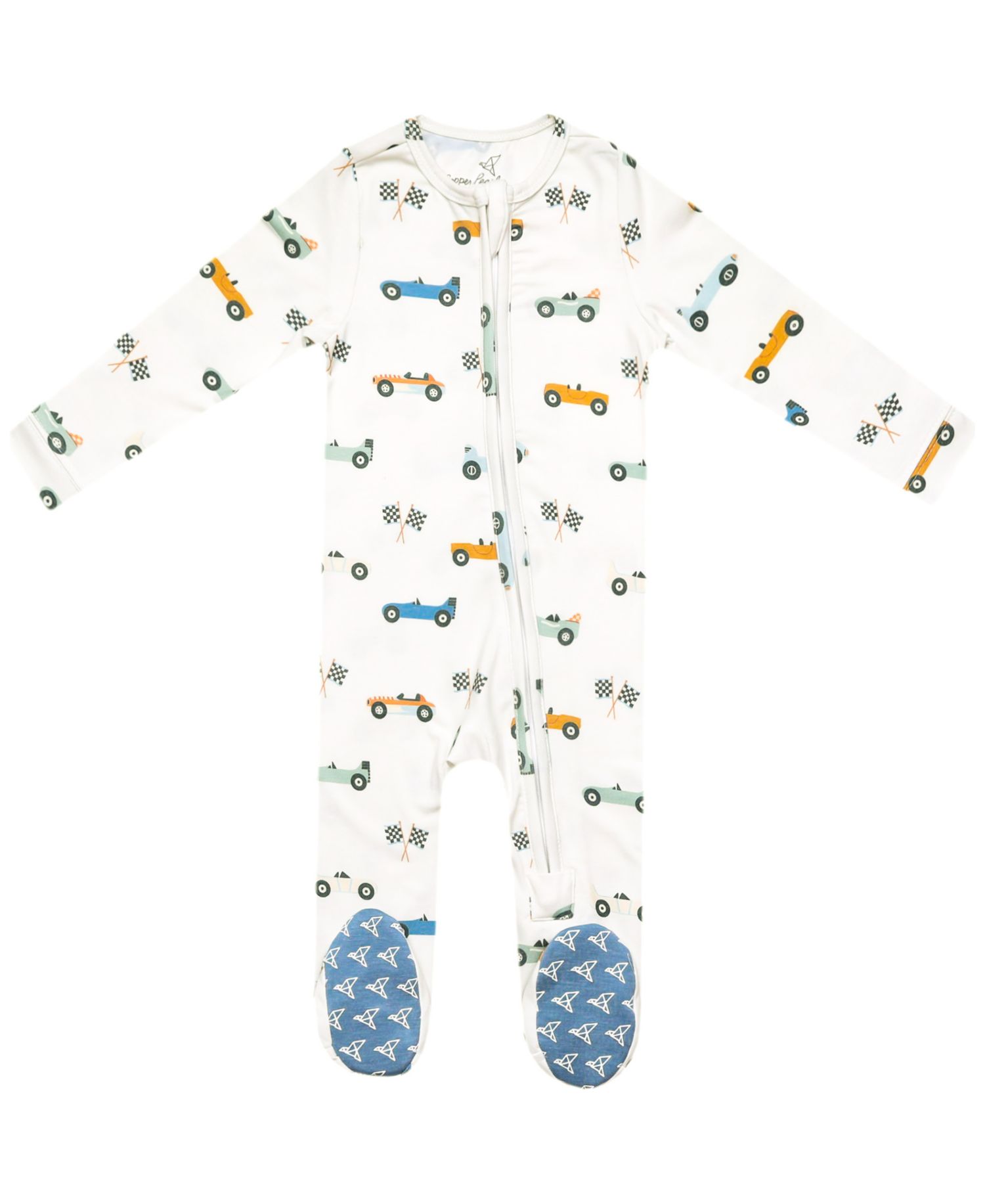 Baby Boys' Speedster Zip-Up Footie