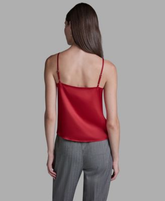 Women's Lace Sleeveless V-Neck Cami Blouse