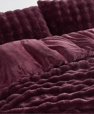 Bubble Faux Fur 3-Pc. Comforter Set, Full/Queen