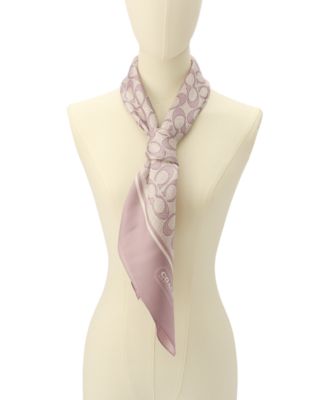 Women's Textured Signature C Printed Silk Square Scarf