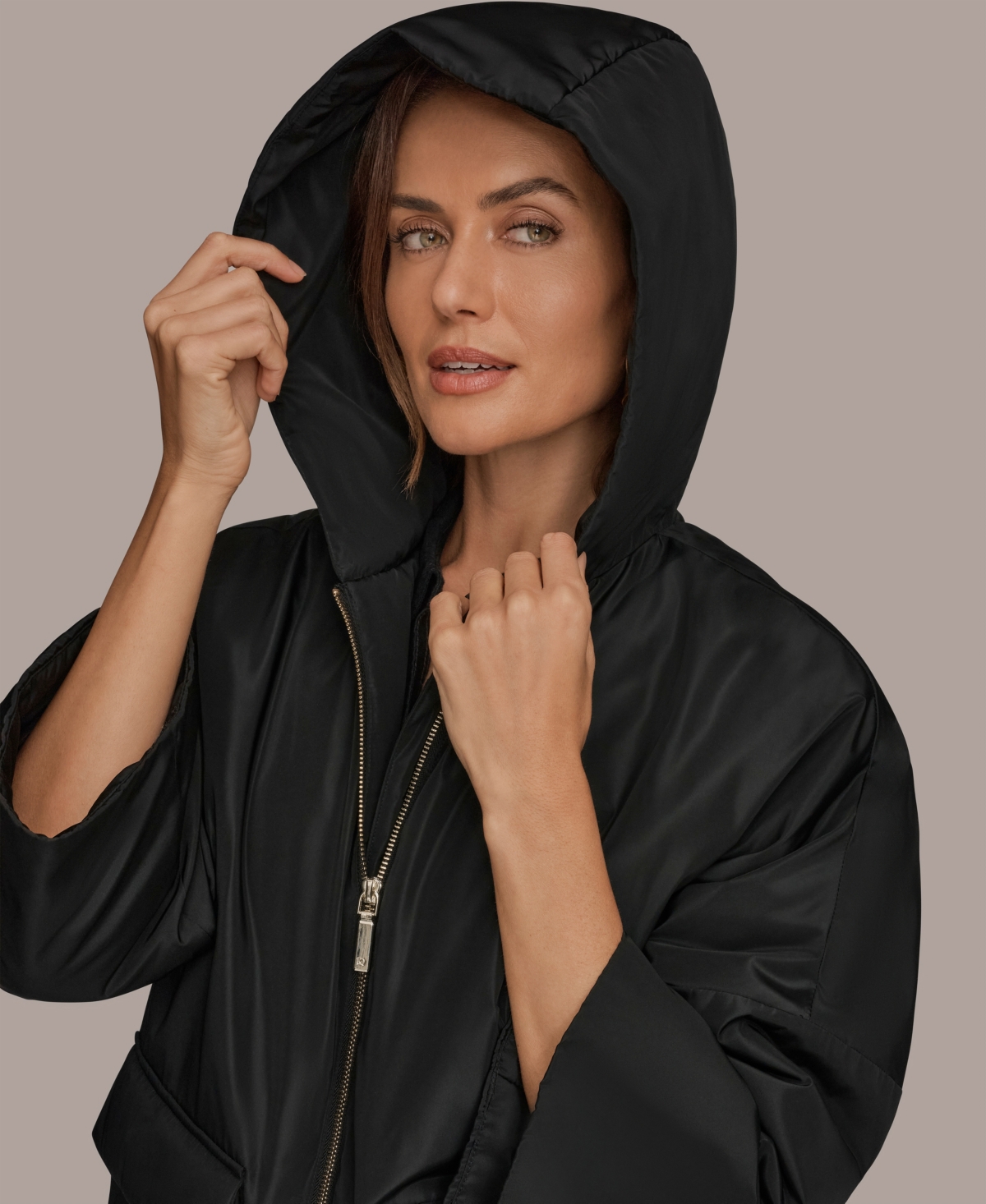 Donna Karan Weekend Women's Zip-Up Hooded Jacket