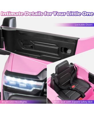 12V Kids Ride On Car Licensed RAM 3500 Electric Vehicle with Remote Control-Pink