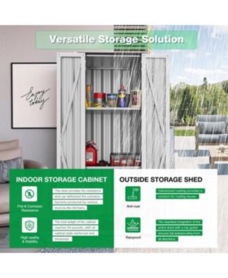 Outdoor Storage Cabinet Waterproof with Shelves