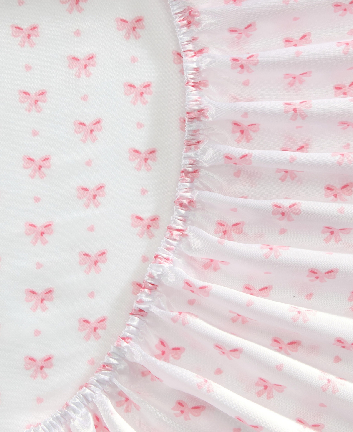 Laura Ashley Printed Satin Heart of Mine -Pc. Sheet Set