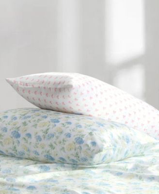 Printed Satin Edwina 4-Pc. Sheet Set, Queen