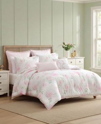 Serenity Roses Reversible 7-Pc. Comforter Set, King