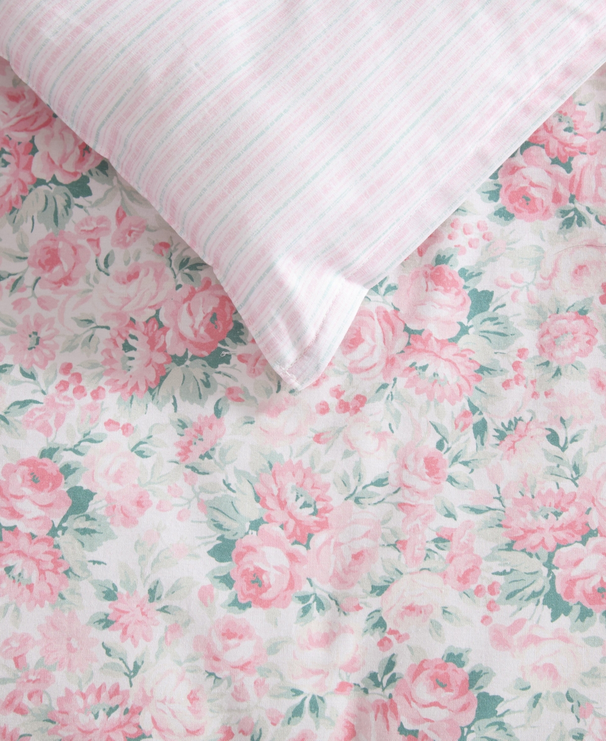 Laura Ashley Pamelas Posies Reversible 5-Pc. Comforter Set, Twin
