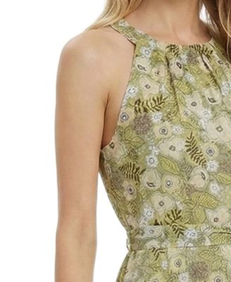 Women's Halter Front Chiffon Maxi Dress