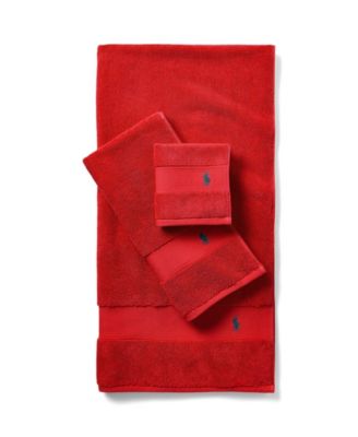 Polo Player Cotton Washcloth, 13" x 13"