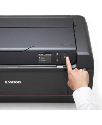 imagePROGRAF PRO-1100 17" Professional Wide Format Wireless Inkjet Printer, Bundle with 17x22" Luster Photo Paper and PFI-4100 Pigment