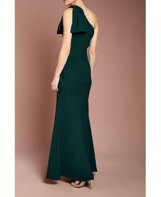 Women's Honoured Bow One Shoulder Maxi Dress