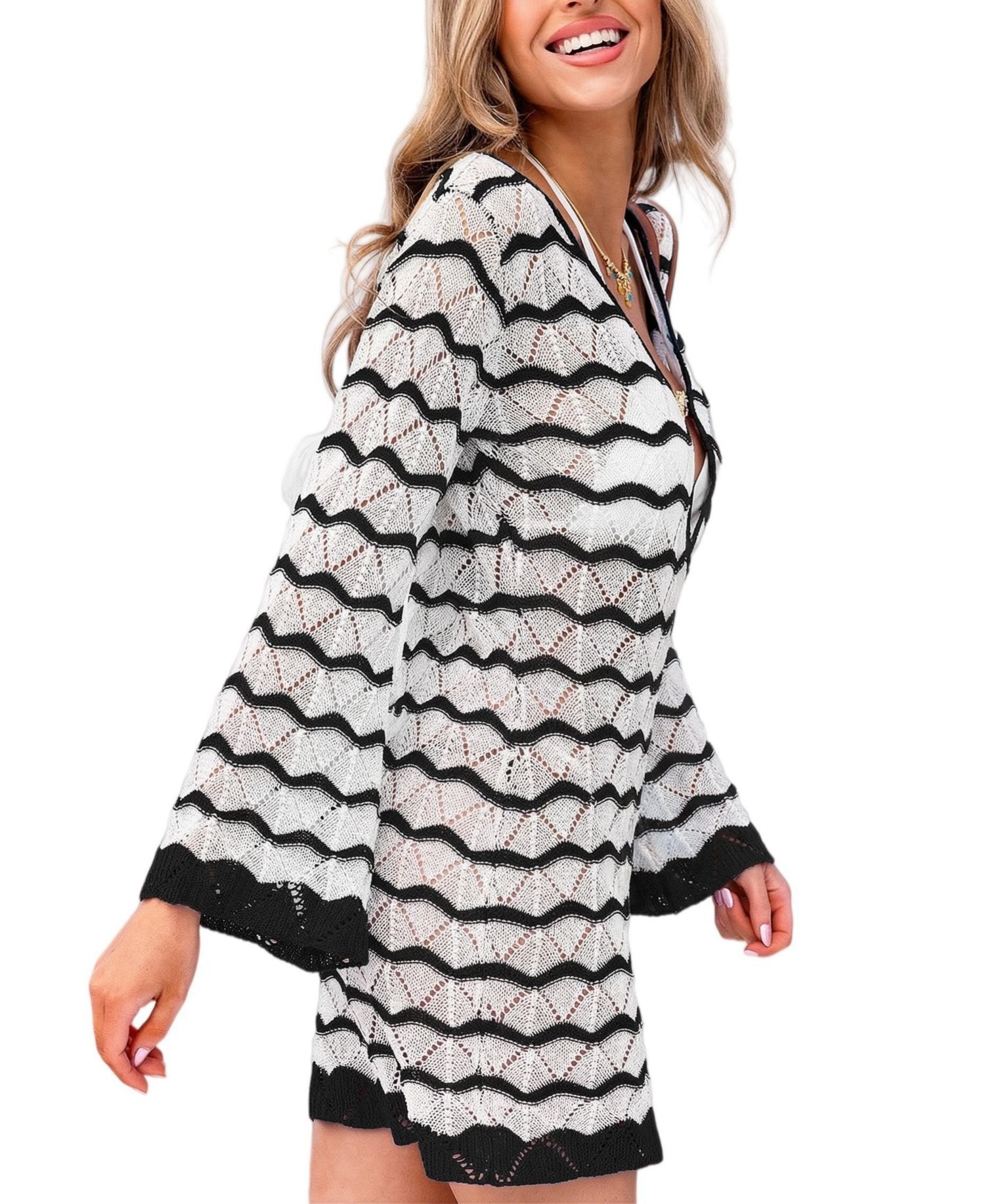 Women's Here and Now Striped Cover-Up Dress