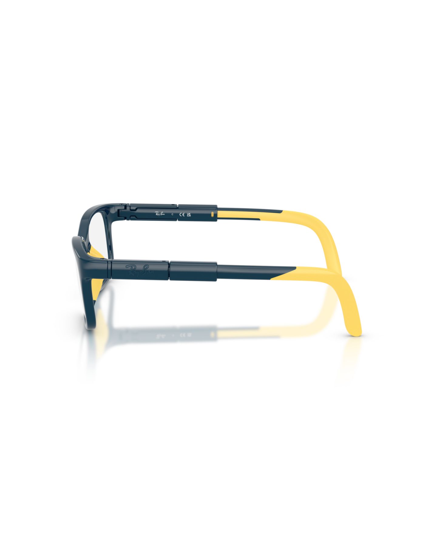 Детские очки Ray-Ban Panthos Plastic RBA1980 RBa1980 Eyeglasses(Ages 04-06), цвет: Синий / Жёлтый — фото 4