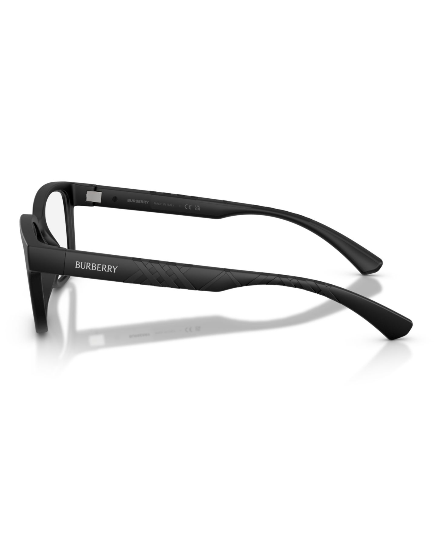 Мужские очки Burberry Man Rectangle Plastic BE2451U Eyeglasses, цвет: Матовый чёрный — фото 4