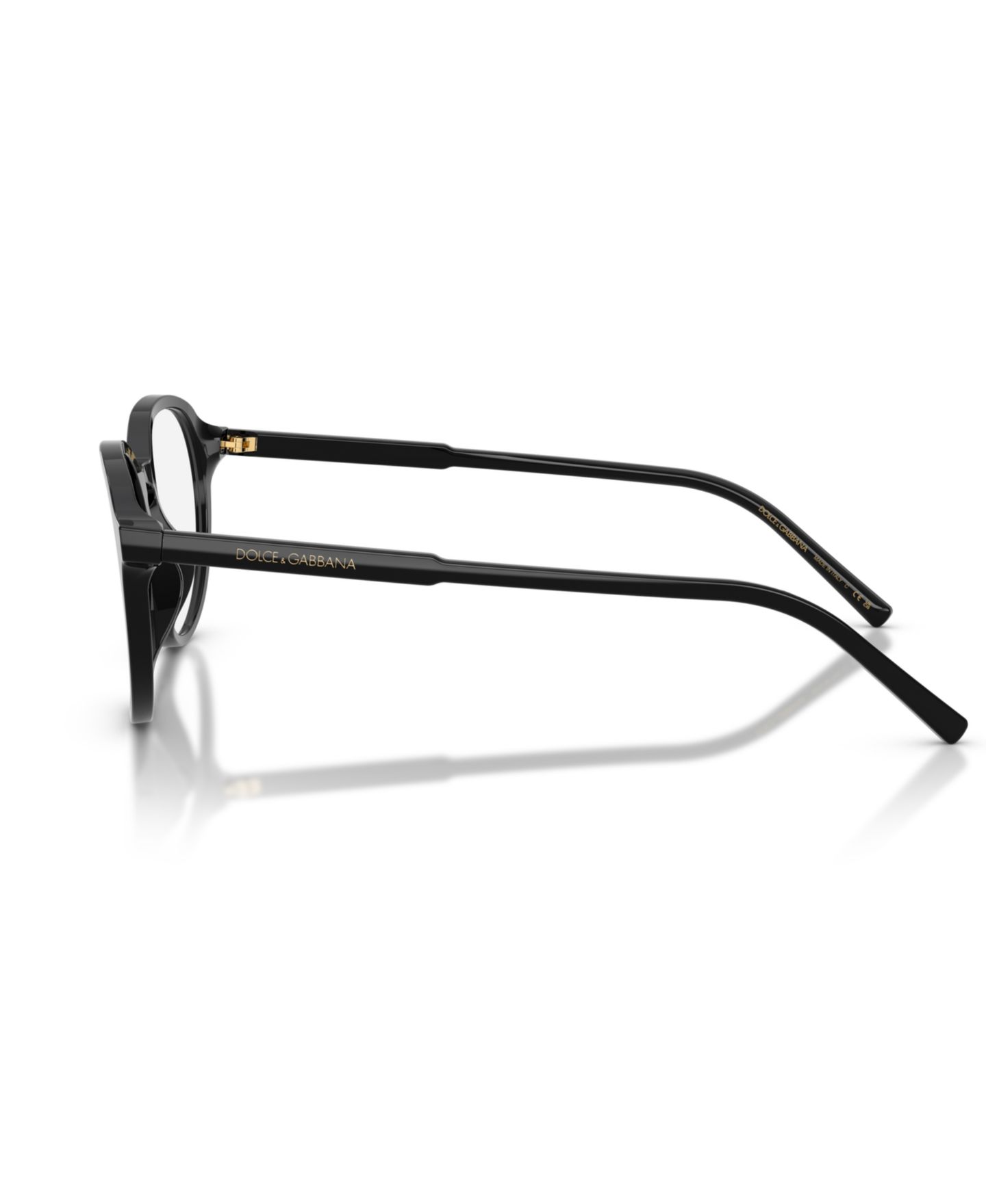 Мужские очки Dolce&Gabbana Man Panthos Plastic DG3444 Eyeglasses, цвет: Чёрный — фото 4