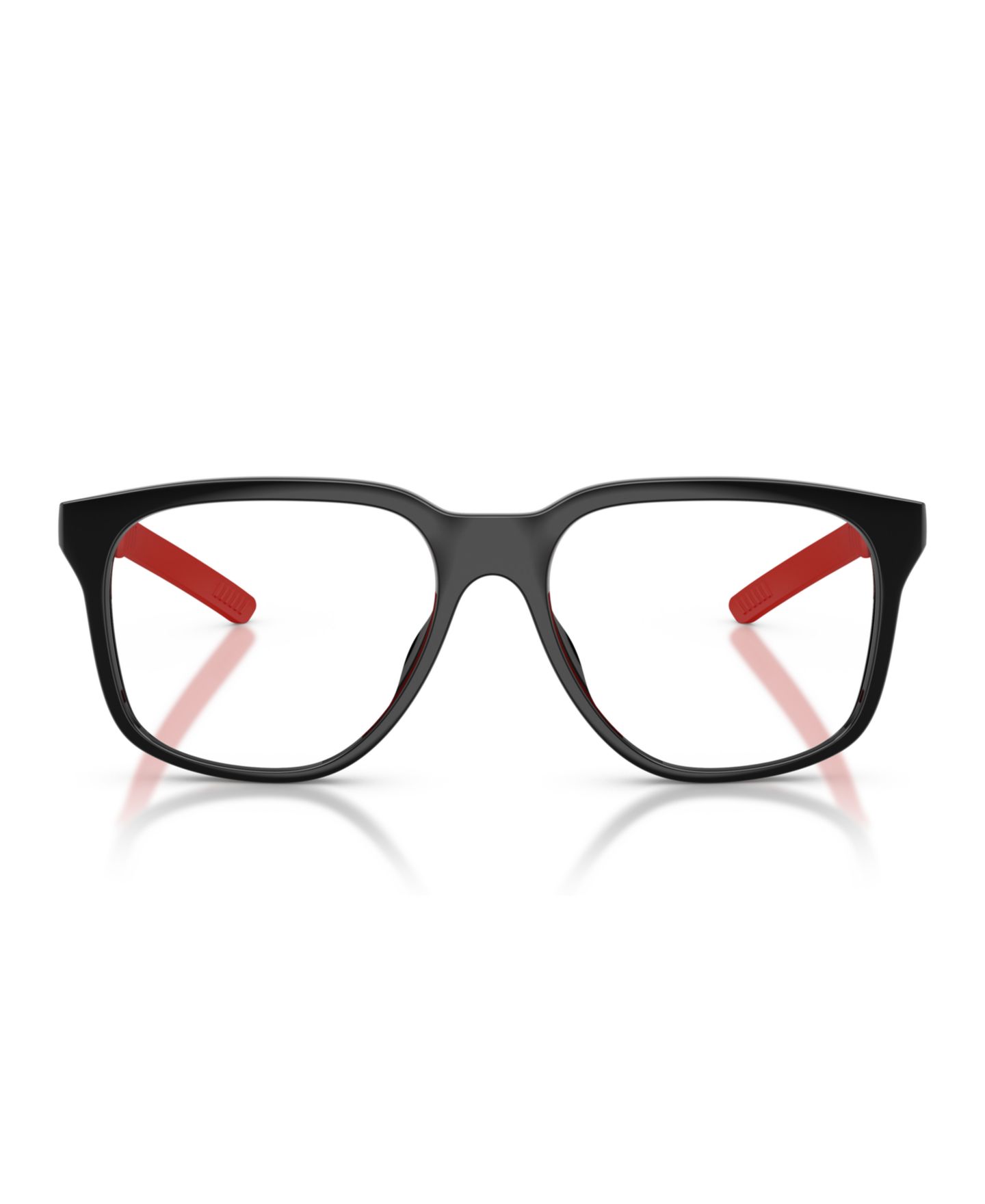 Мужские очки Scuderia Ferrari Man Pillow Plastic FZ8027U Eyeglasses, цвет: Чёрный блестящий — фото 4