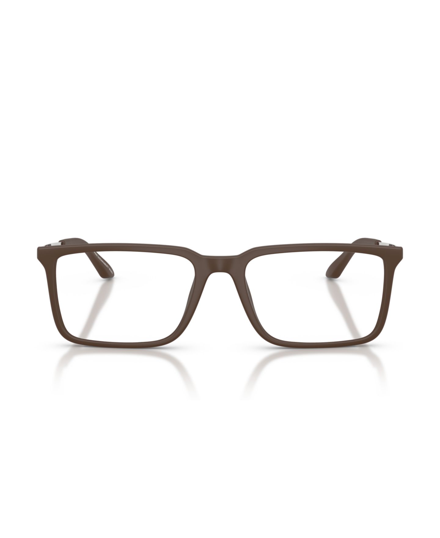 Мужские очки A|X Armani Exchange Armani Exchange Man Square Plastic AX3141U Eyeglasses, цвет: Матовый коричневый — фото 4