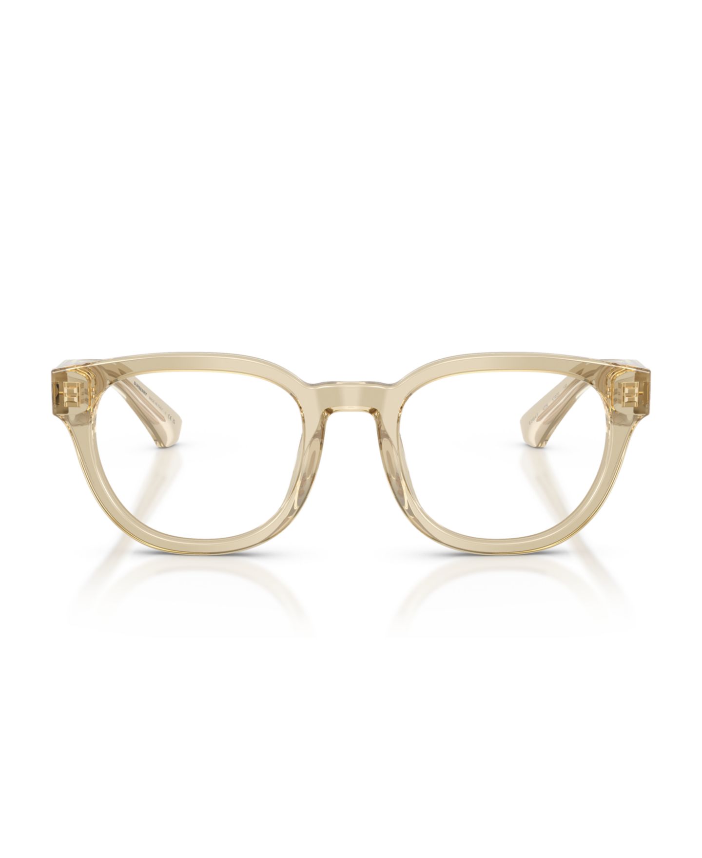Мужские очки Burberry Man Round Plastic BE2454 Eyeglasses, цвет: Бежевый — фото 5