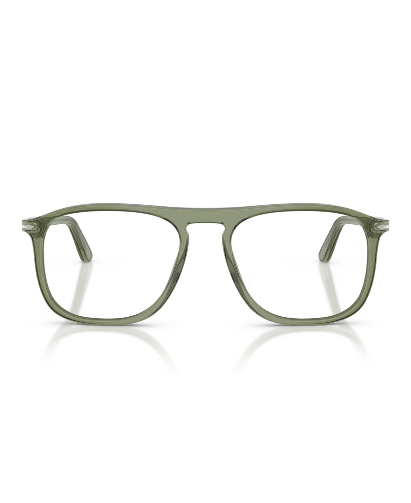 Очки Persol Unisex Square Plastic PO3392V Eyeglasses, цвет: Прозрачный зелёный — фото 4