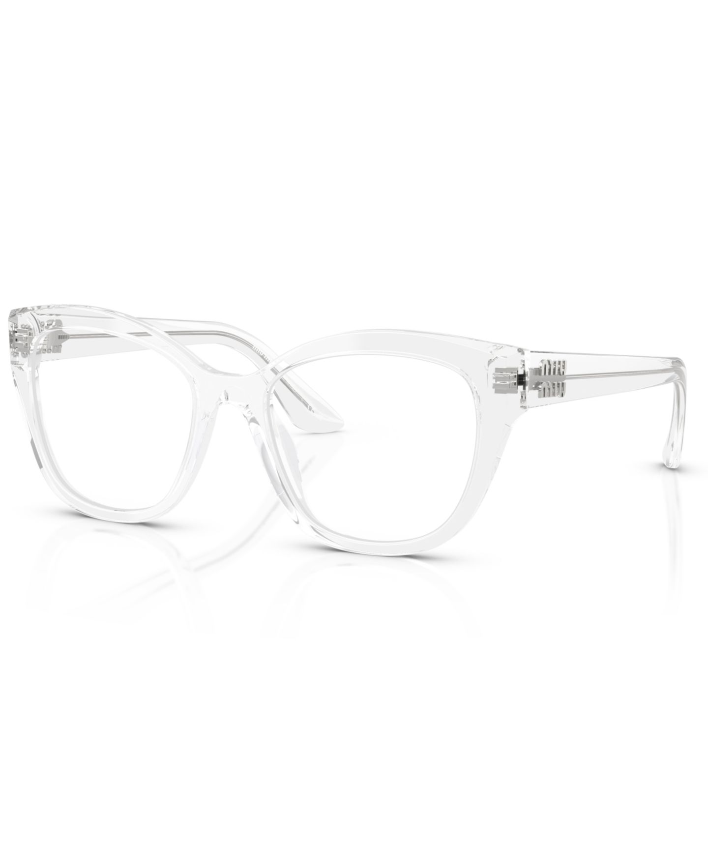 Женские очки MIU MIU Woman Square Plastic MU 05XV Eyeglasses, цвет: Trasparent — фото 1