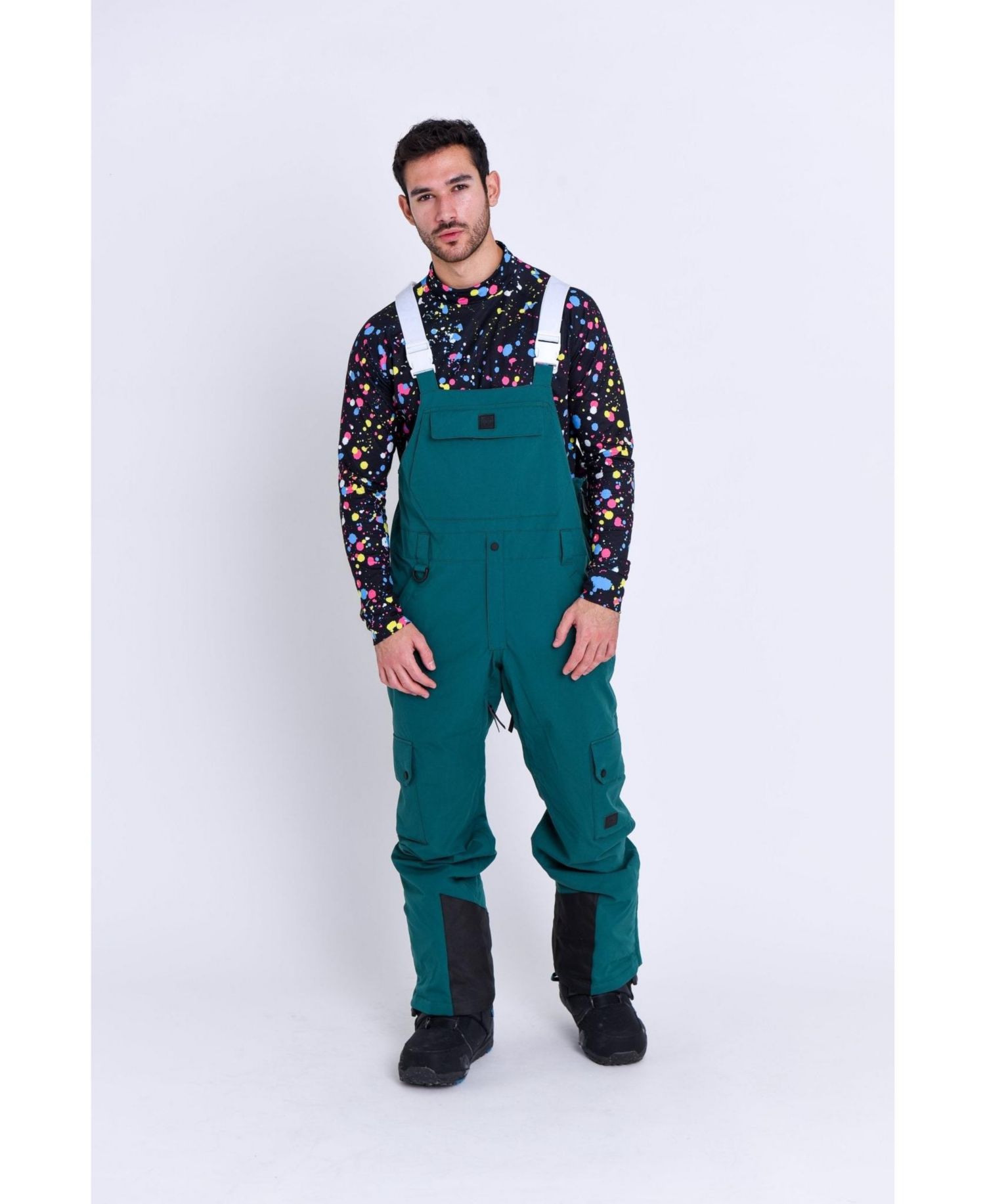 Men's Yeh Man Bib Pant - Forest Green