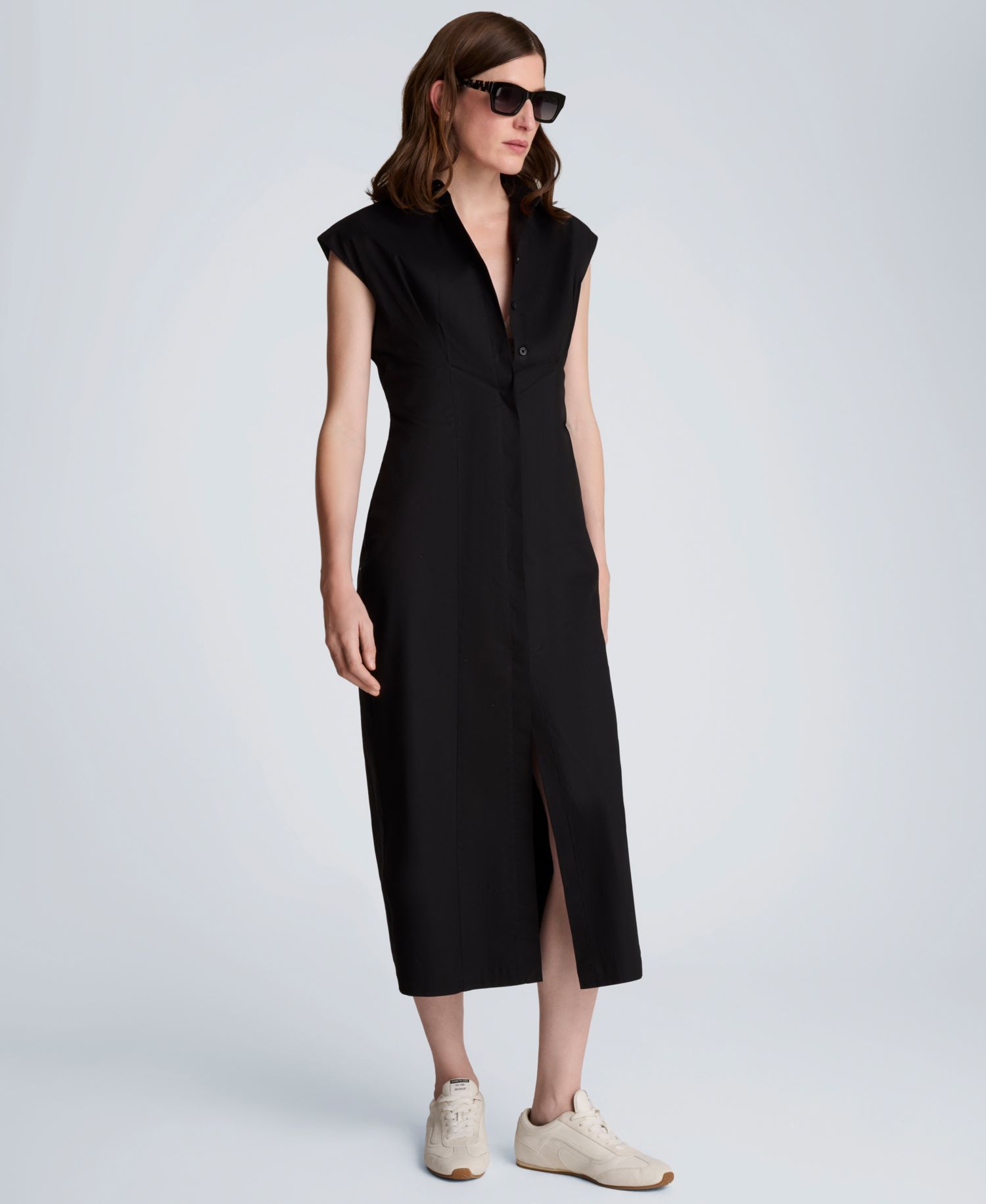 Women's Collared Button-Front Dress