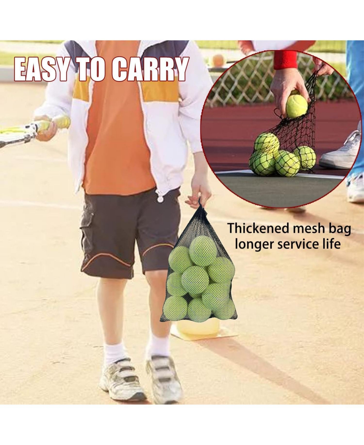 Magicorange Pack of 12 Advanced Training Tennis Balls for Beginners Practice Balls with Durable Felt and Mesh Carrying Bag for All Courts