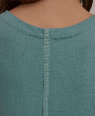 Women's Crewneck Midi Cotton Dress