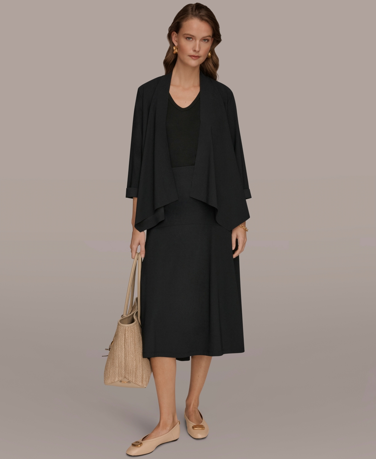 Donna Karan Weekend Women's Open-Front Cardigan