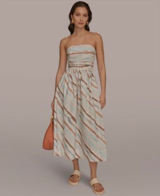 Women's Strapless Midi Dress