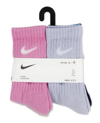 Boys' 4-5 Performance Crew Socks, 6-Pack