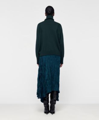 Women's Asymmetric Plisse Skirt