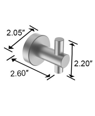 4-Pack Round Base Wall Hanging Hook, Stainless Steel Clothes Hook for Bathroom, Kitchen and Bedroom