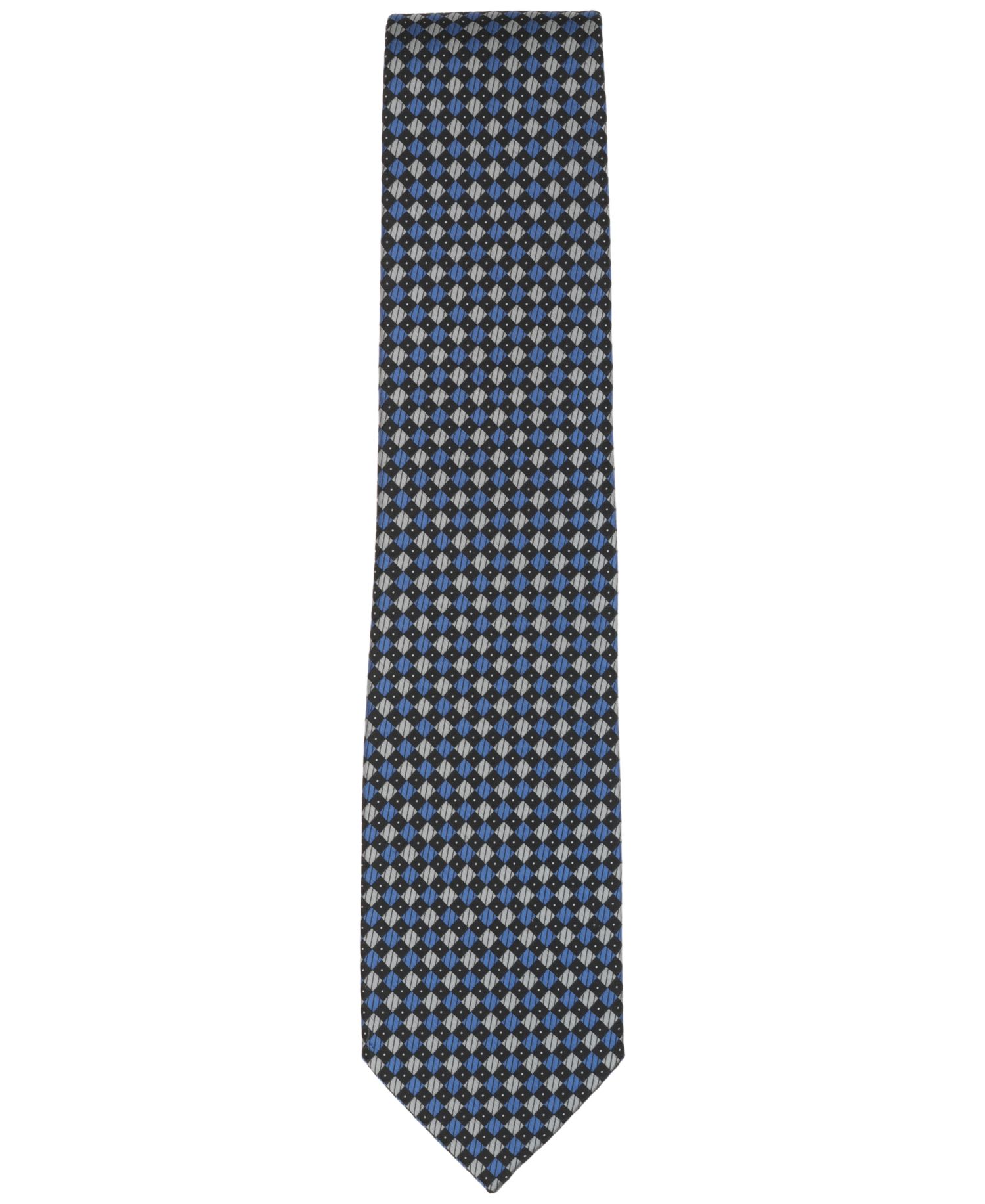 Men's Classic Diamond Pattern Tie