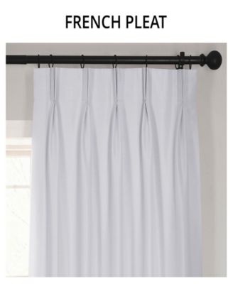French Pleat Vintage Textured Faux Dupioni Silk Blackout Curtain